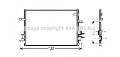 AVA QUALITY COOLING ala5097 -  Конденсатор, кондиционер